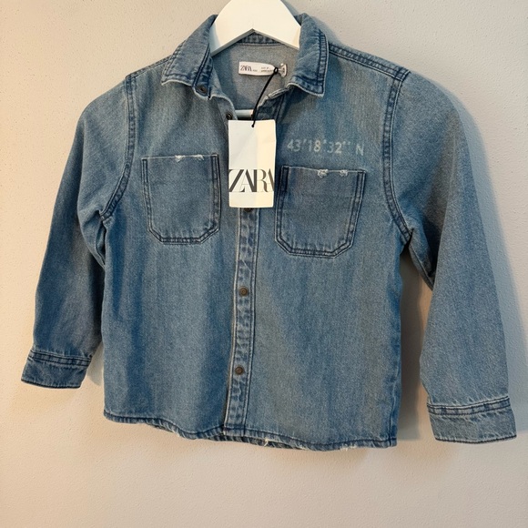 Zara Other - Zara Demin Blue Jean Jacket NWT Sz 7